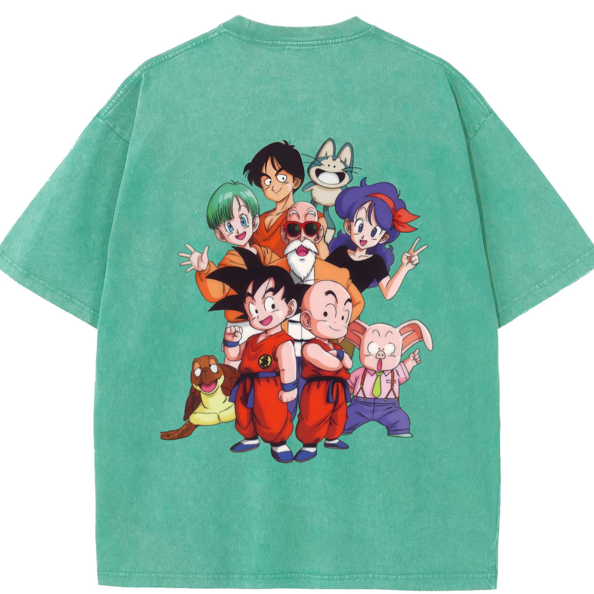 （画像用） ドラゴンボール DRAGON BALL 綿100% ヴィンテージ風 半袖Tシャツ（背面プリント）